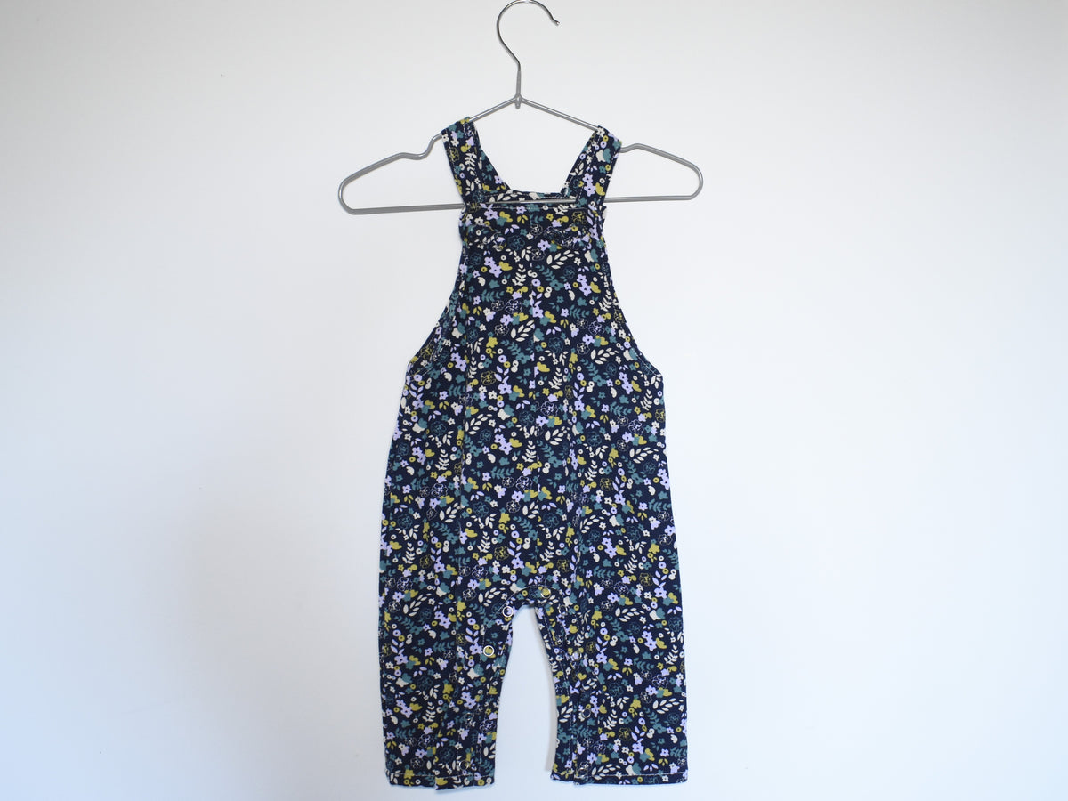 Peto Infantil de Algodón Orgánico Azul Floral