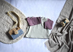 Sudadera Infantil de Algodón Orgánico Verde - con Mangas y Capucha Rosa