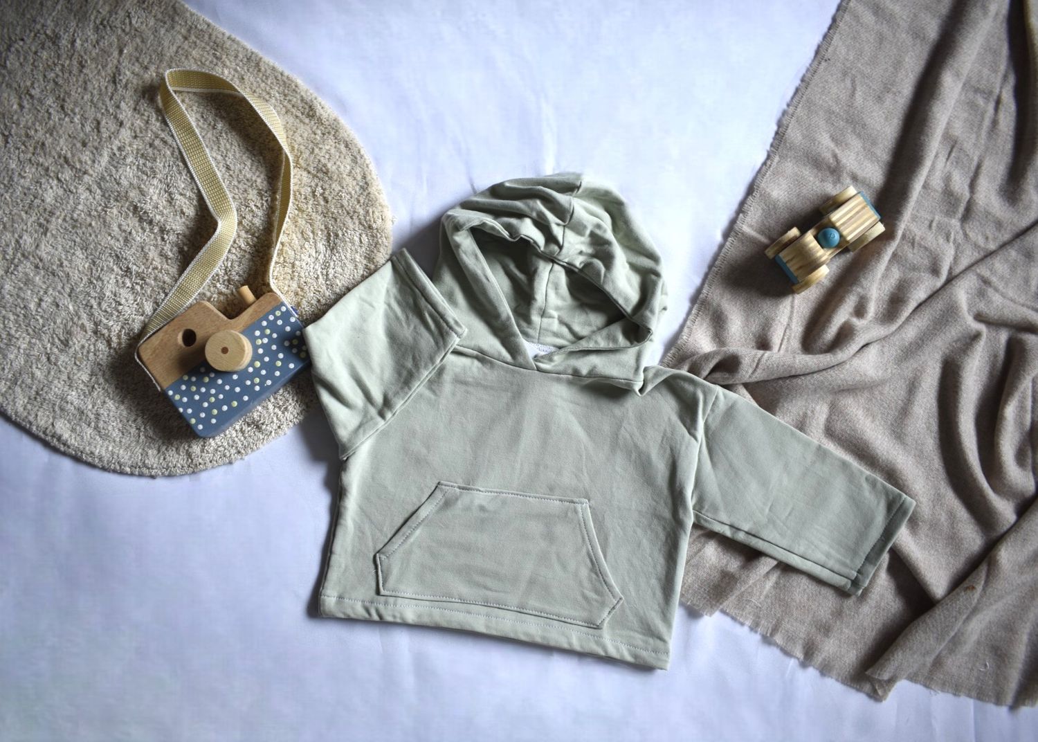 Sudadera Infantil de Algodón Orgánico Verde