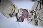 Sudadera Infantil de Algodón Orgánico Rosa con Mangas Verde