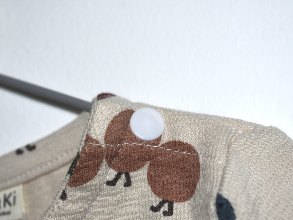 Sudadera Infantil de Algodón Orgánico Blanco Roto - Lombriz