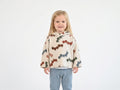 Sudadera Infantil de Algodón Orgánico Blanco Roto - Lombriz