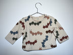 Sudadera Infantil de Algodón Orgánico Blanco Roto - Lombriz