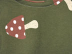 Sudadera Infantil de Algodón Orgánico Verde - Setas
