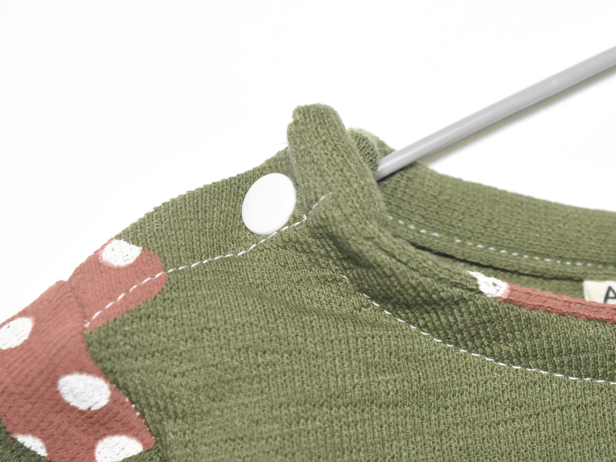 Sudadera Infantil de Algodón Orgánico Verde - Setas