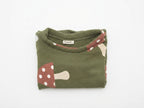 Sudadera Infantil de Algodón Orgánico Verde - Setas