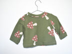 Sudadera Infantil de Algodón Orgánico Verde - Setas