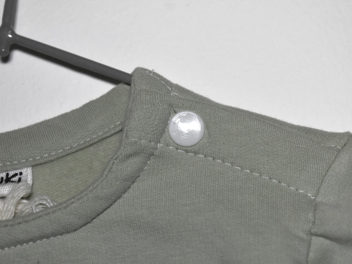 Sudadera Infantil de Algodón Orgánico Verde