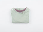 Sudadera Infantil de Algodón Orgánico Verde - con Mangas y Capucha Rosa