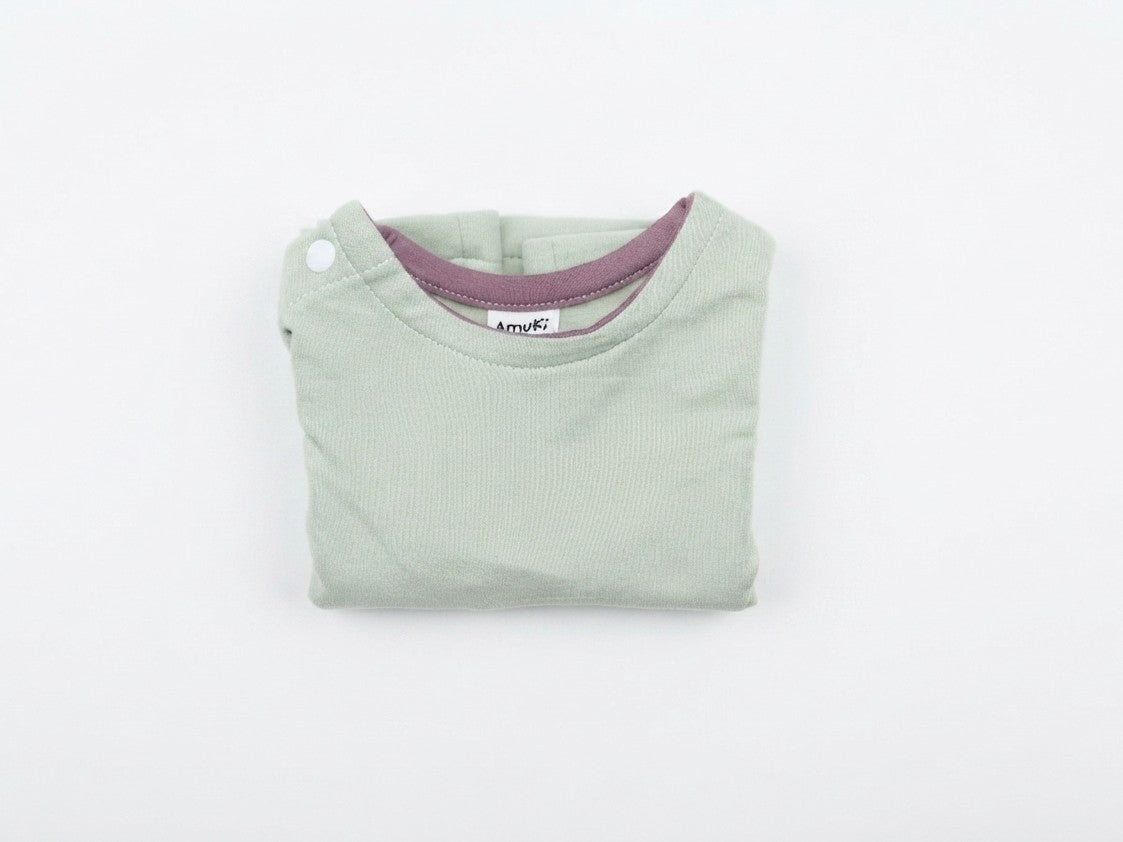 Sudadera Infantil de Algodón Orgánico Verde - con Mangas y Capucha Rosa