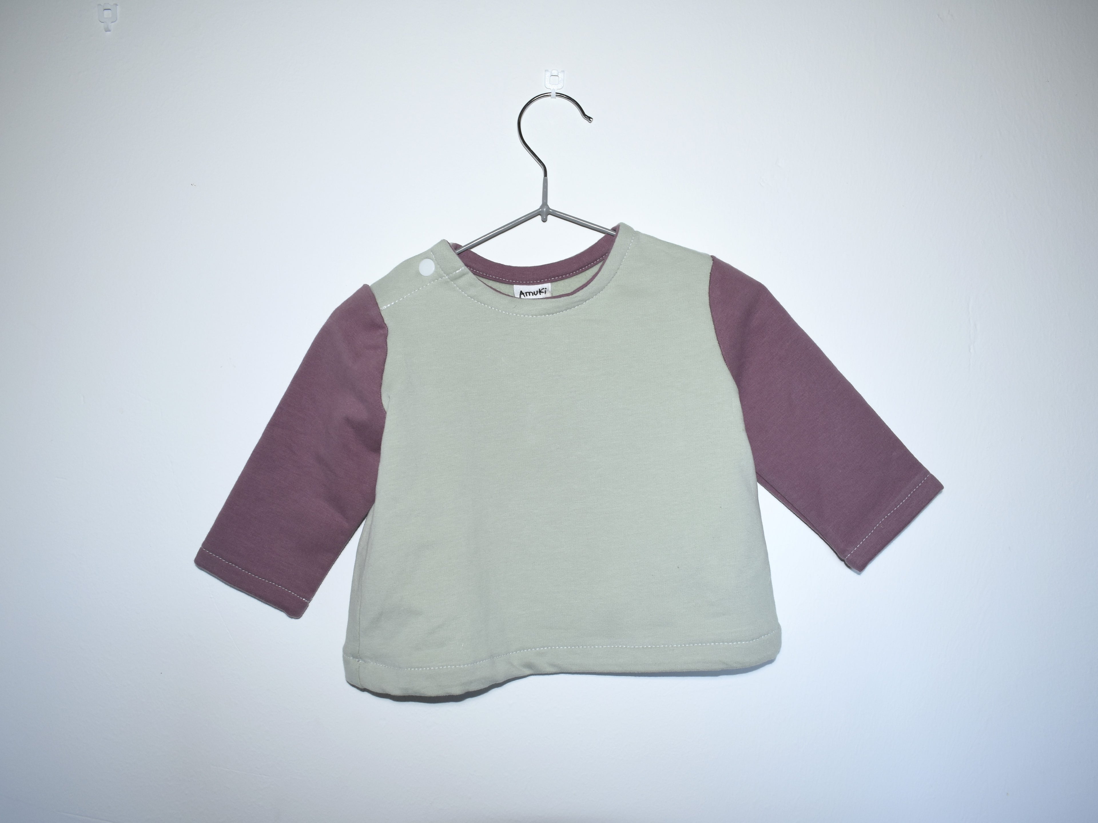 Sudadera Infantil de Algodón Orgánico Verde - con Mangas y Capucha Rosa