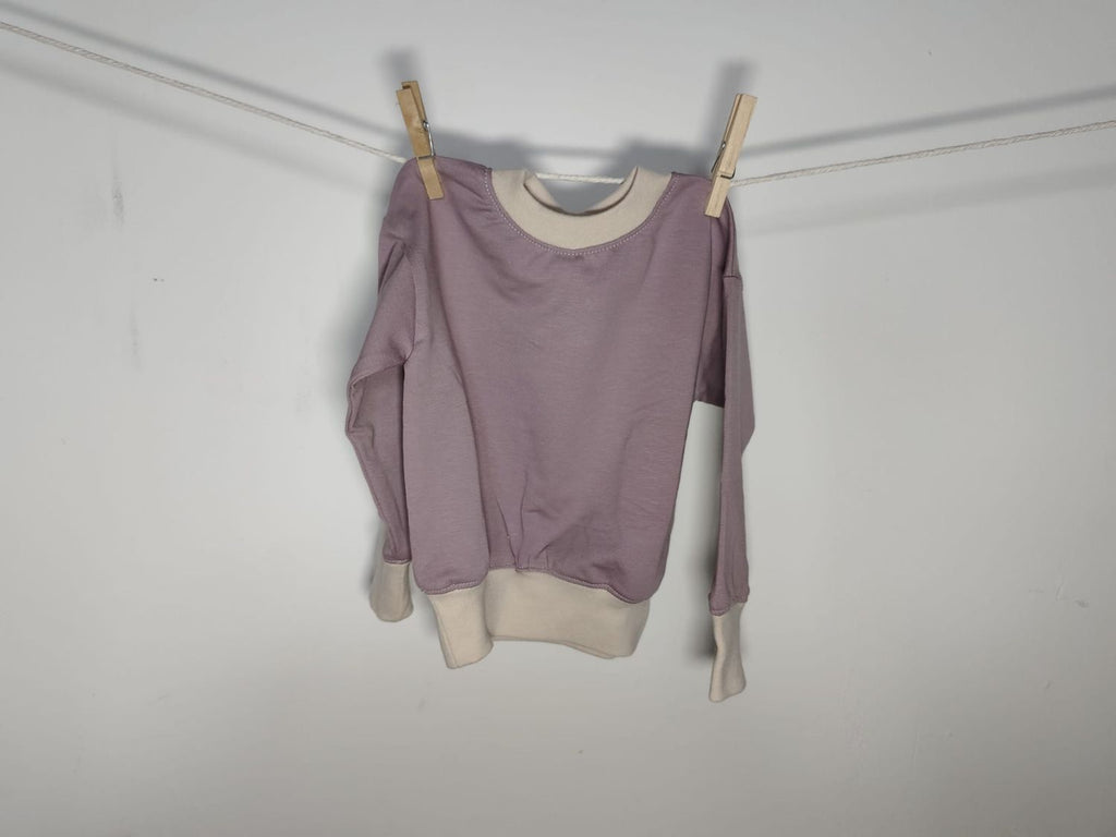 Sudadera Infantil de Algodón Orgánico Rosa con Puños