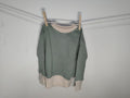 Sudadera Infantil de Algodón Orgánico Verde con Puños