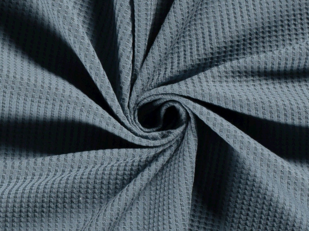 Retal - Tela de Punto Mini Waffle Azul