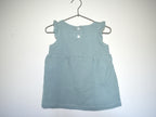 Vestido Infantil de Algodón Orgánico Azul Claro - Manga Corta