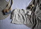 Vestido Infantil de Algodón Orgánico Blanco - Manga Larga