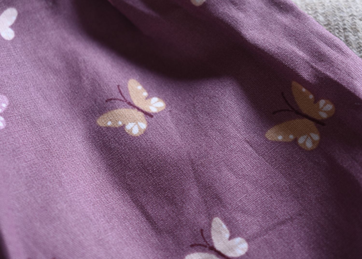 Vestido Infantil de Algodón Orgánico Rosa - Manga Corta
